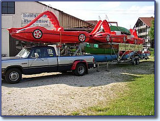 Transport unserer Boote